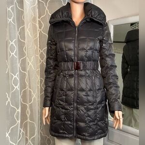 Laundry By Shelli Segal Black Puffer Coat